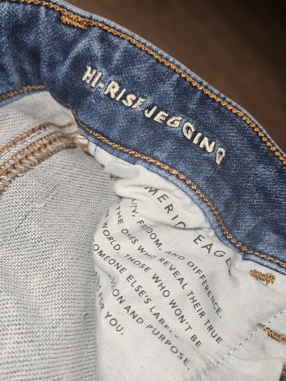 American Eagle Outfitters Ripped Hi-Rise Skinny Jeans - Blue